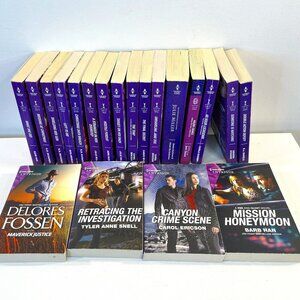 Lot of 20 "Harlequin Intrique" Paperback Romance Novels - Excellent condition